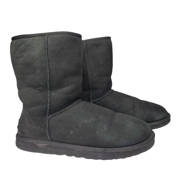 UGG Shoes - UGG Classic Short Suede Water-Repellent Boots Shearling Women's 9